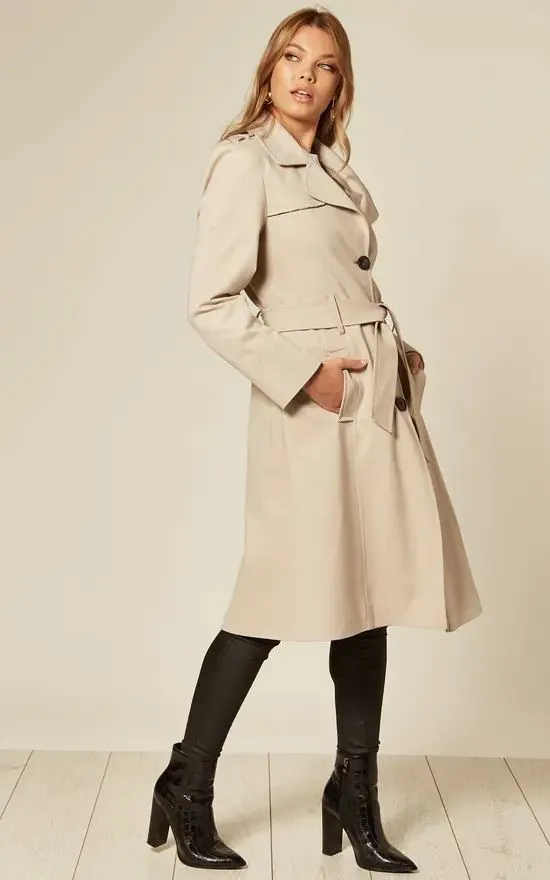 Spring/Summer Lightweight Military Duster Trench Coat