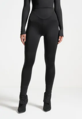 Éternelle High Waisted Leggings - Black