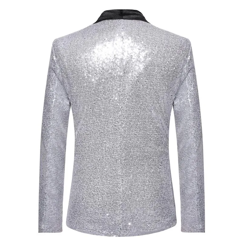 The Crystal Slim Fit Blazer Suit Jacket - Platinum