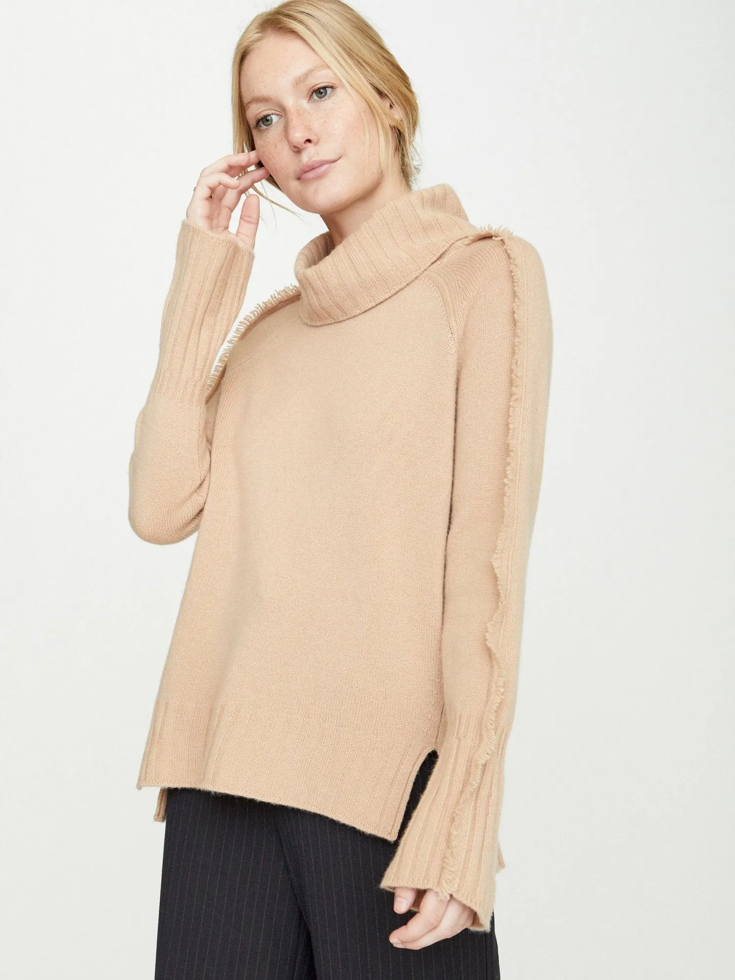 The Jolie Fringe Turtleneck