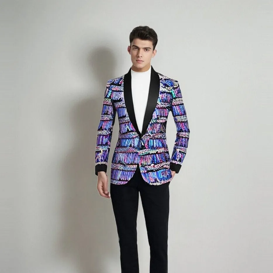 The Marceau Slim Fit Blazer Suit Jacket - Sapphire