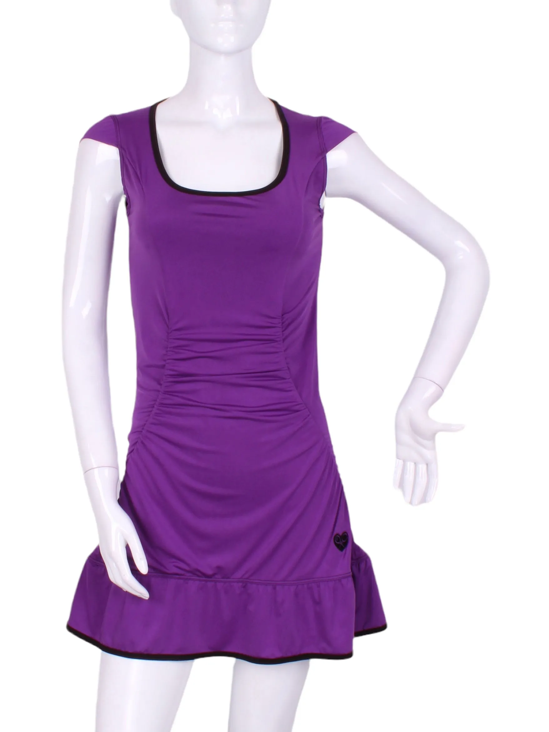 The Purple Monroe Tennis Dress With Ruching