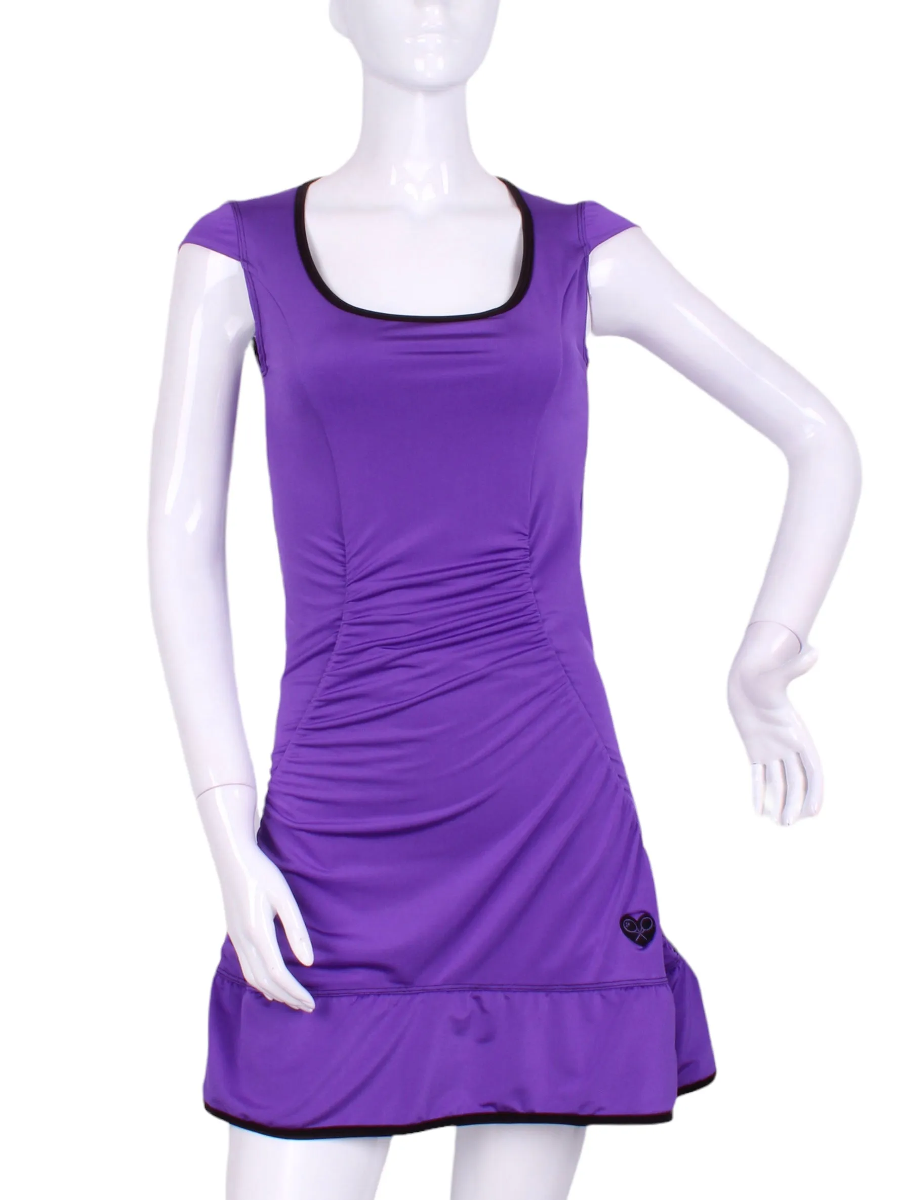 The Purple Monroe Tennis Dress With Ruching