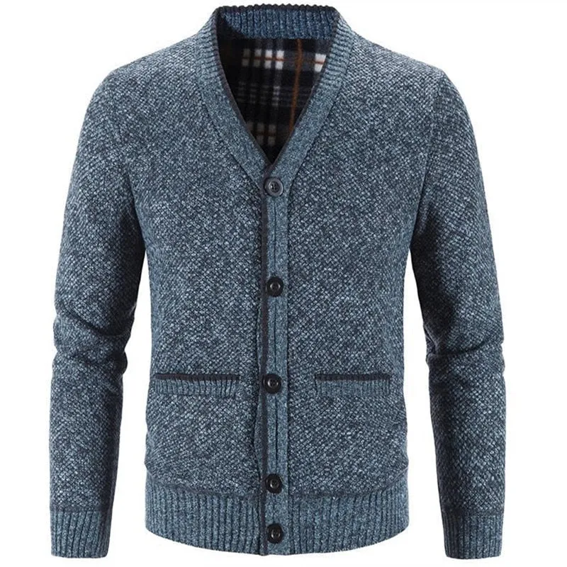 Thick Men's Wool Winter Coat Jacket