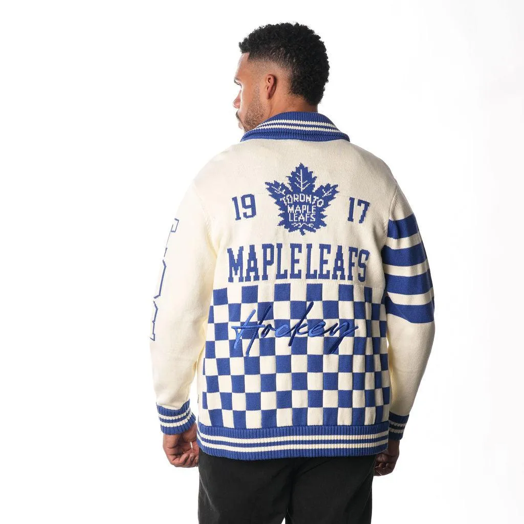 TORONTO MAPLE LEAFS JACQUARD SWEATER - CREAM