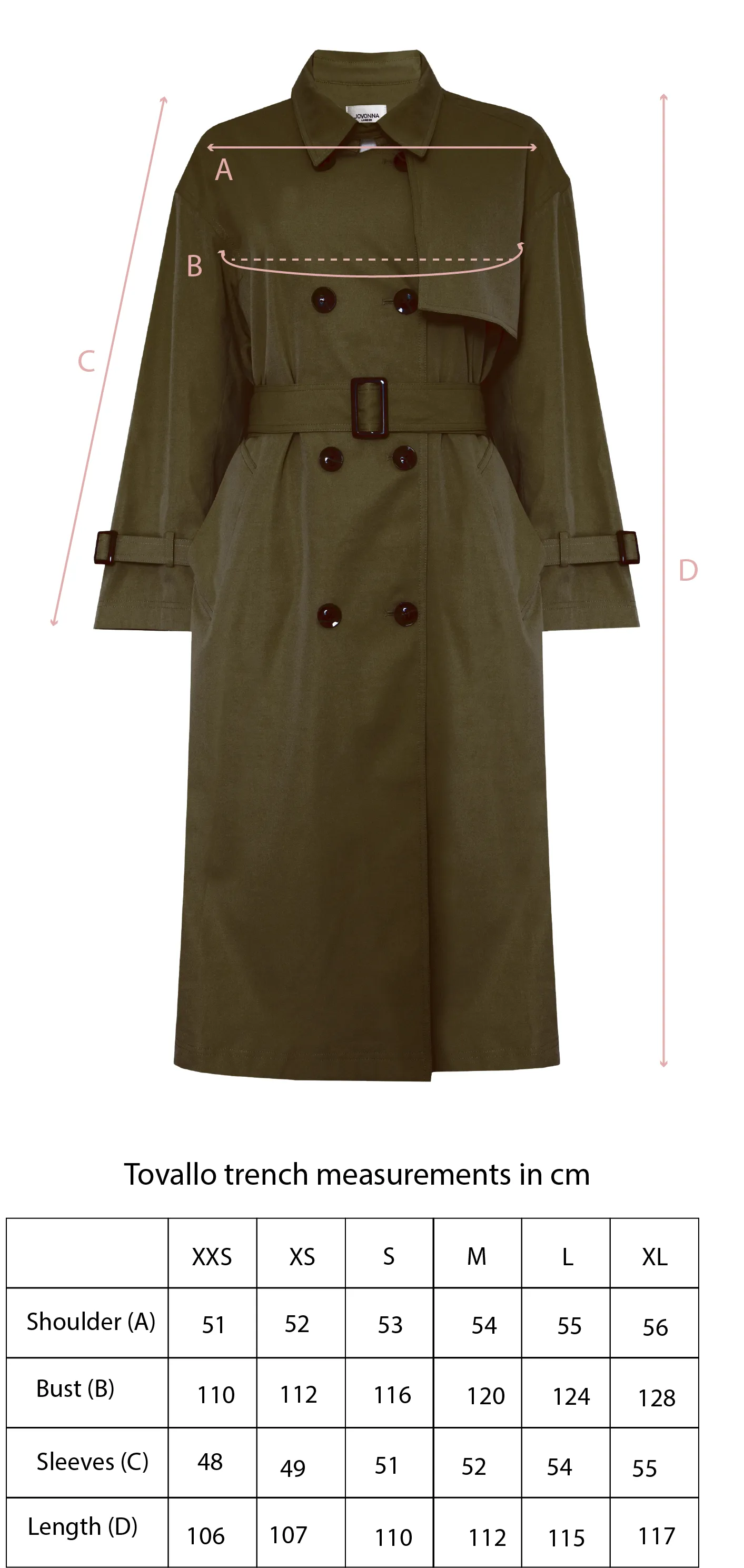 TOVALLO TRENCH KHAKI