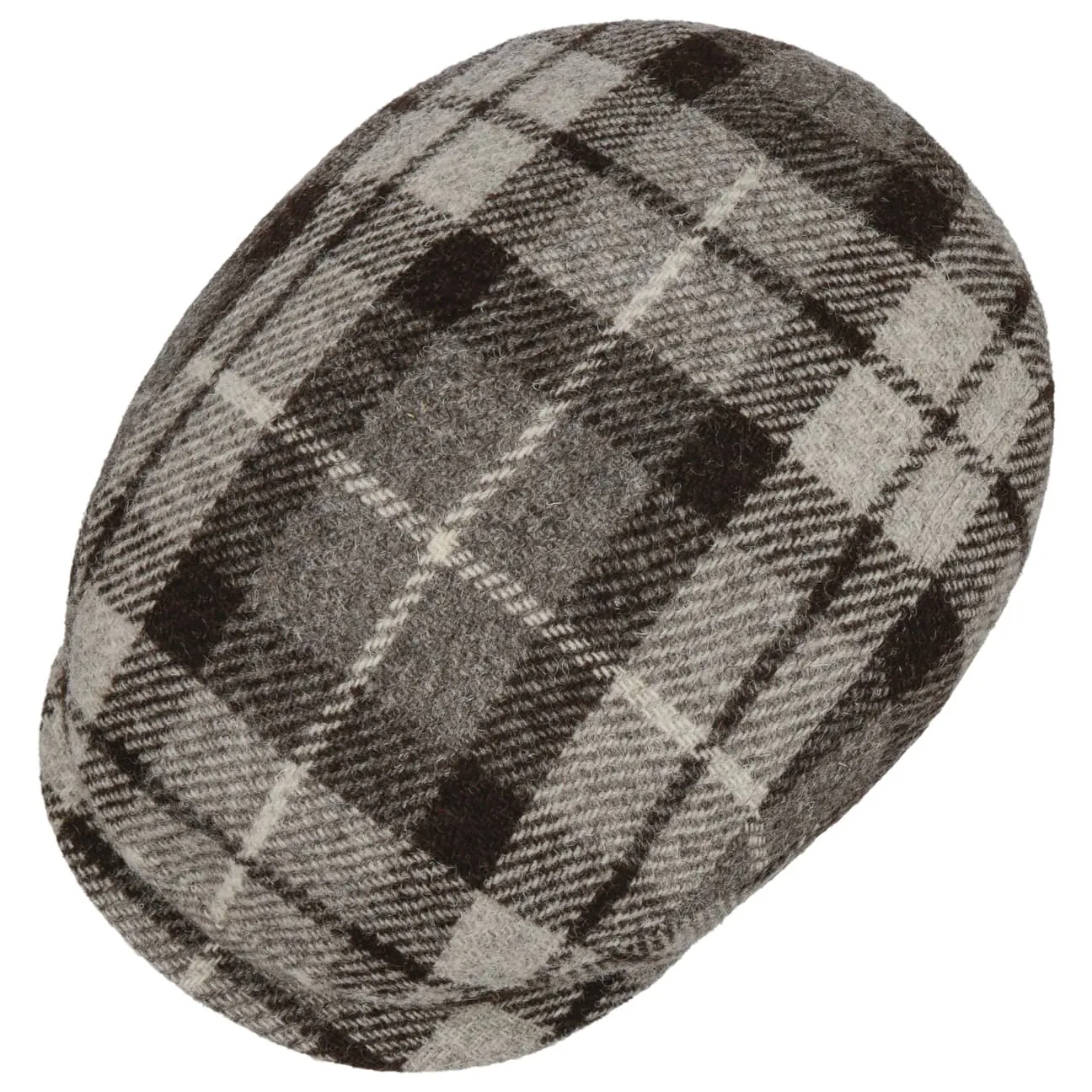 Undyed Harris Tweed Driver Flat Cap by Stetson