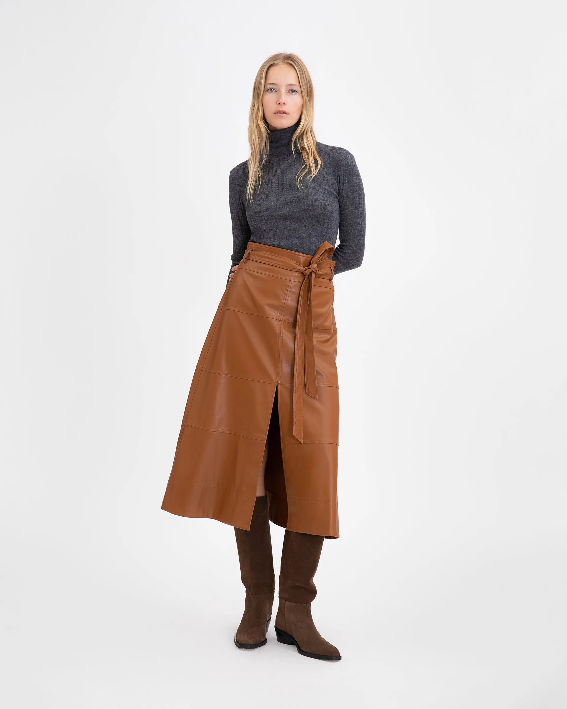 Vegan Leather Hudson Skirt