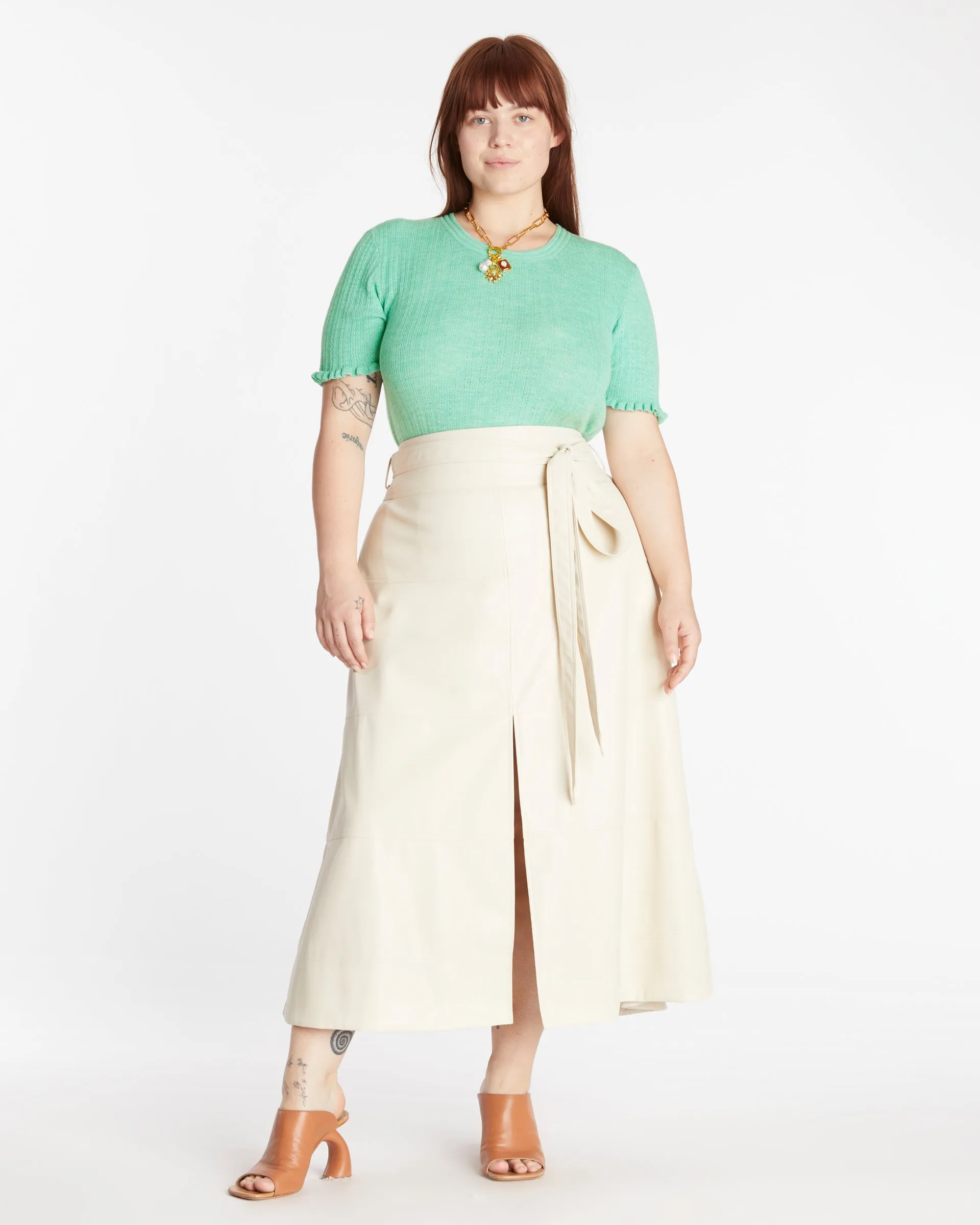 Vegan Leather Hudson Skirt