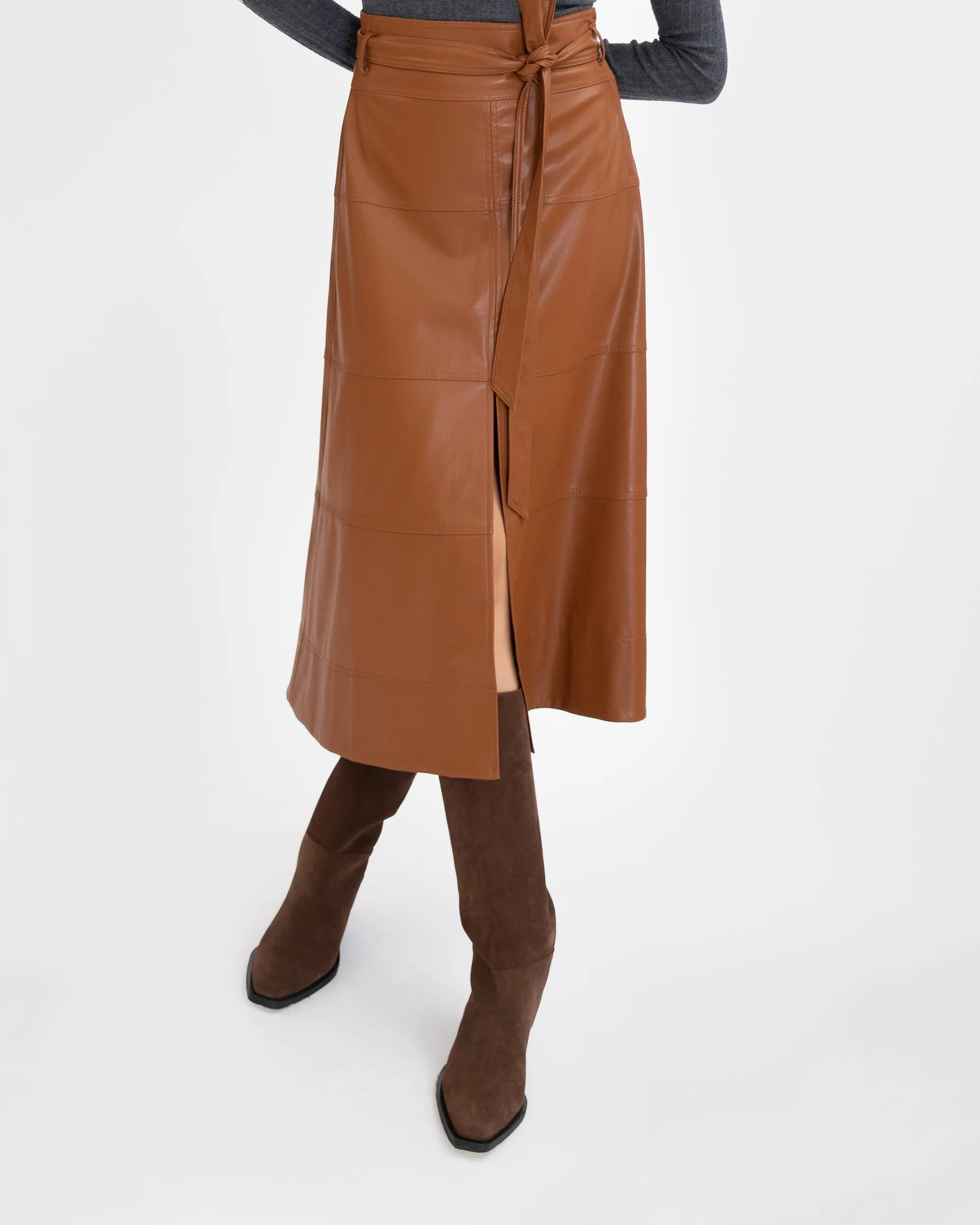 Vegan Leather Hudson Skirt