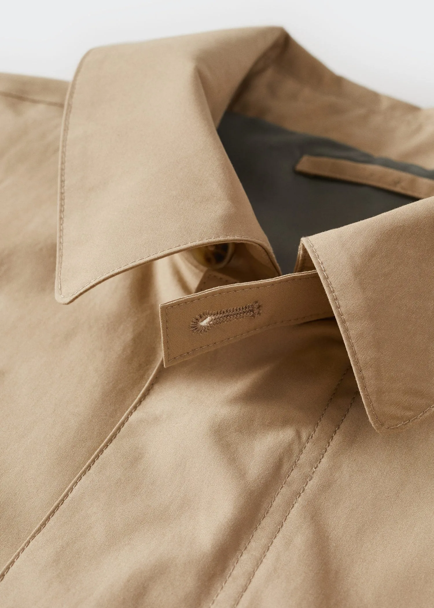 Water-repellent cotton trench coat