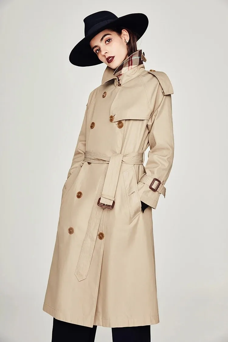 Waterproof Cotton Long Double-breasted The Westminster Heritage Trench Coat