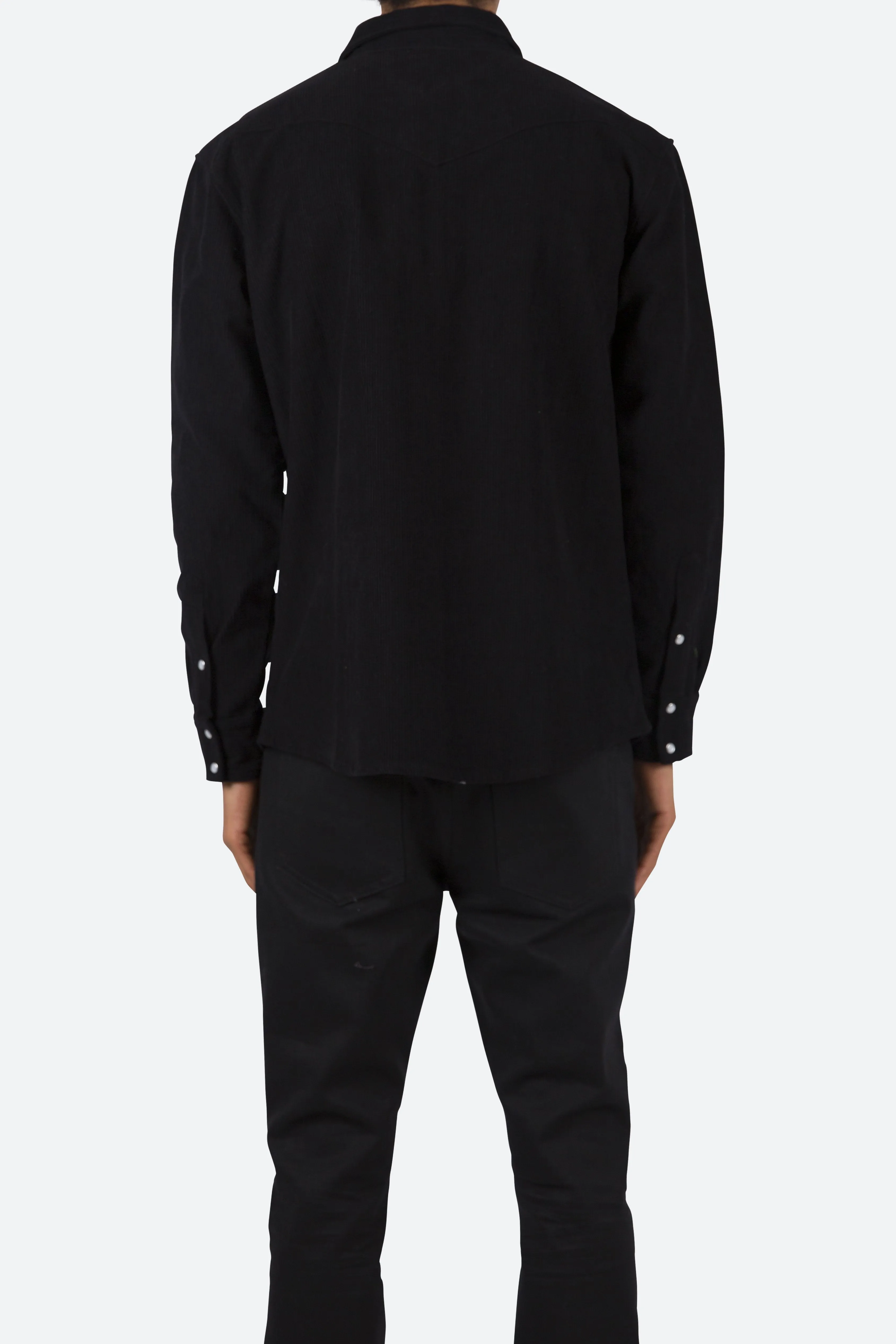 Western Corduroy Shirt - Black