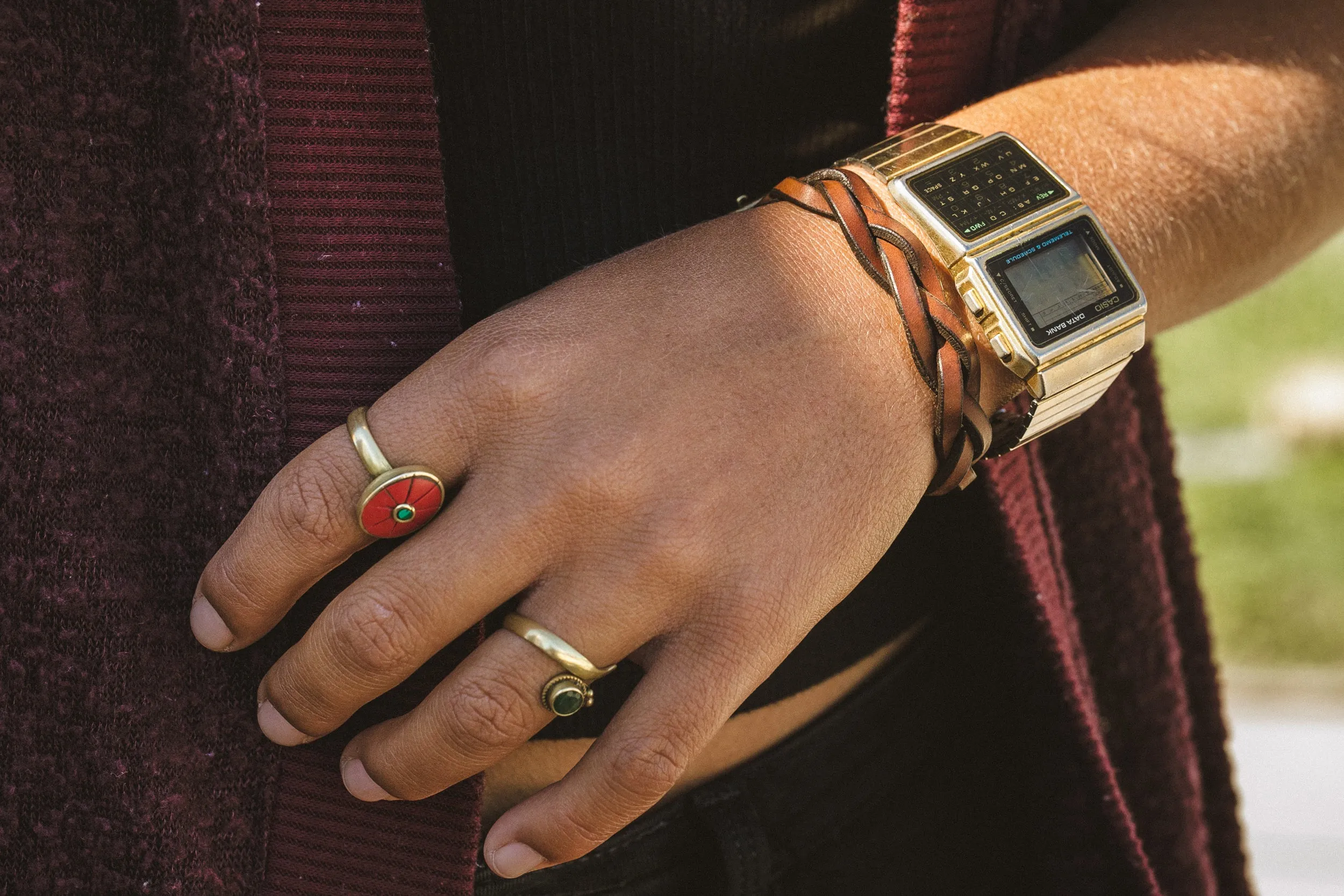 Whiskey Cordovan Cuff