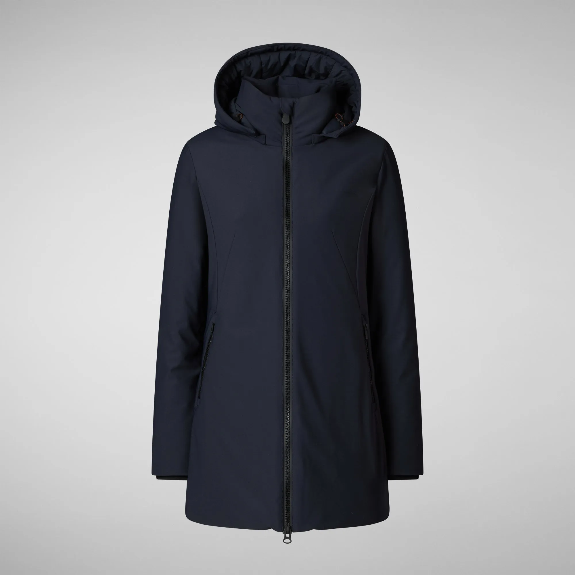 Woman's hooded jacket Lila in blue black