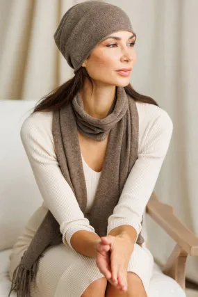 Women's 100% Cashmere Slouchy Beanie Hat